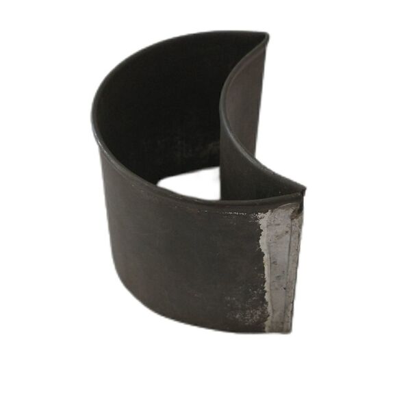 Antique Tin Crescent Moon Cookie Cutter Primitive Soldered Patina Farmhouse Vtg - Picture 4 of 12